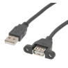 CABLE USB 2 0 MACHO-HEMBRA PANEL 1M
