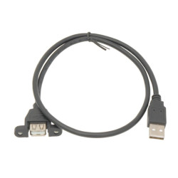 CABLE USB 2 0 MACHO-HEMBRA PANEL 1M