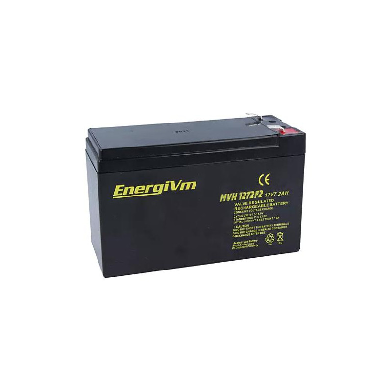 BATERIA 12V 7 2A PLOMO AGM 151X65X95mm ENERGYVM