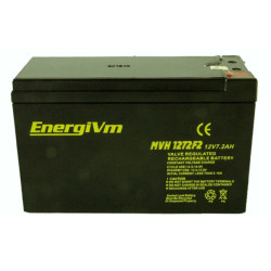 BATERIA 12V 7 2A PLOMO AGM 151X65X95mm ENERGYVM