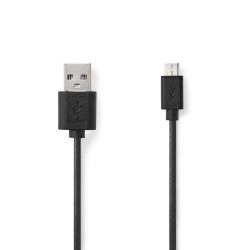 CABLE USB 2 0 TIPO A MACHO - MICRO USB B MACHO 1 m