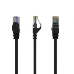 LATIGUILLO RJ45 UTP CAT 6  0 5M NEGRO CCA