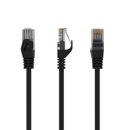 LATIGUILLO RJ45 UTP CAT 6  0 5M NEGRO CCA