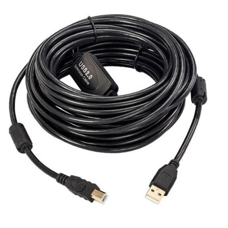 CABLE USB 2 0 TIPO A MACHO-TIPO B MACHO 15M ACTIVO