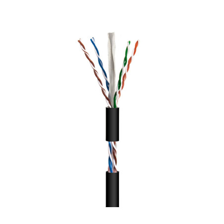 CABLE FTP CAT 6 RIGIDO APAN EXTERIOR EN ROLLO 100M
