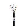 CABLE FTP CAT 6 RIGIDO APAN EXTERIOR EN ROLLO 100M