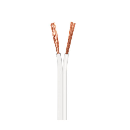 CABLE ALTAVOZ 2X1MM P-10 BLANCO POLARIZADO