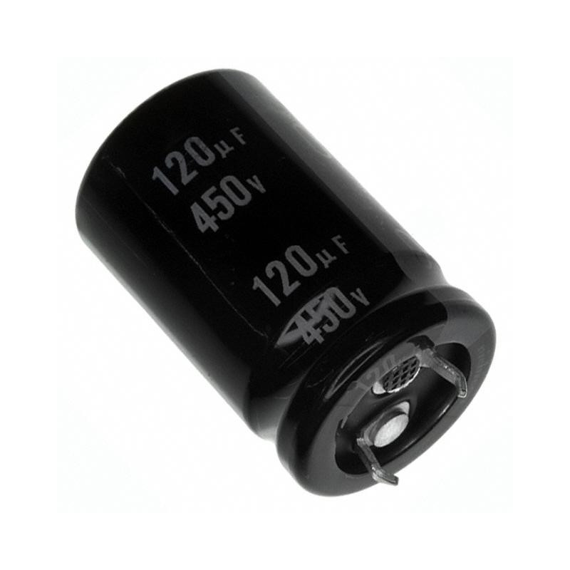 CONDENSADOR ELECTROLITICO 120UF 450V 105º CONDENSADOR ELECTROLITICO 120UF 450V 105º