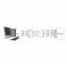 AISLADOR RS-232 DB9 HEMBRA A DB9 MACHO 3KV