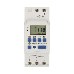 PROGRAMADOR DIGITAL DIARIO/SEMANAL CARRIL 230V