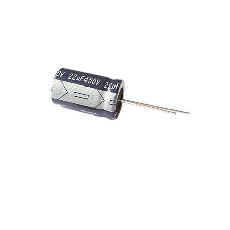 CONDENSADOR 22MF 450V 105º