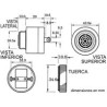 ZUMBADOR NO POLAR AC/DC 220V TORNILLO