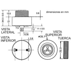 ZUMBADOR INTENSIDAD REGULABLE 3-24VDC