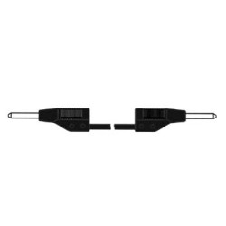 CABLE MEDICION SILICONA BANANA 2mm 0 25m NEGRO