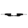 CABLE MEDICION SILICONA BANANA 2mm 0 25m NEGRO