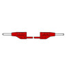 CABLE MEDICION SILICONA BANANA 2mm 0 50m ROJO