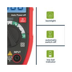 MULTIMETRO DIGITAL AUTORANGO CAT III / 600V