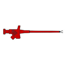 PINZA DE PRECISION GANCHO ROJA