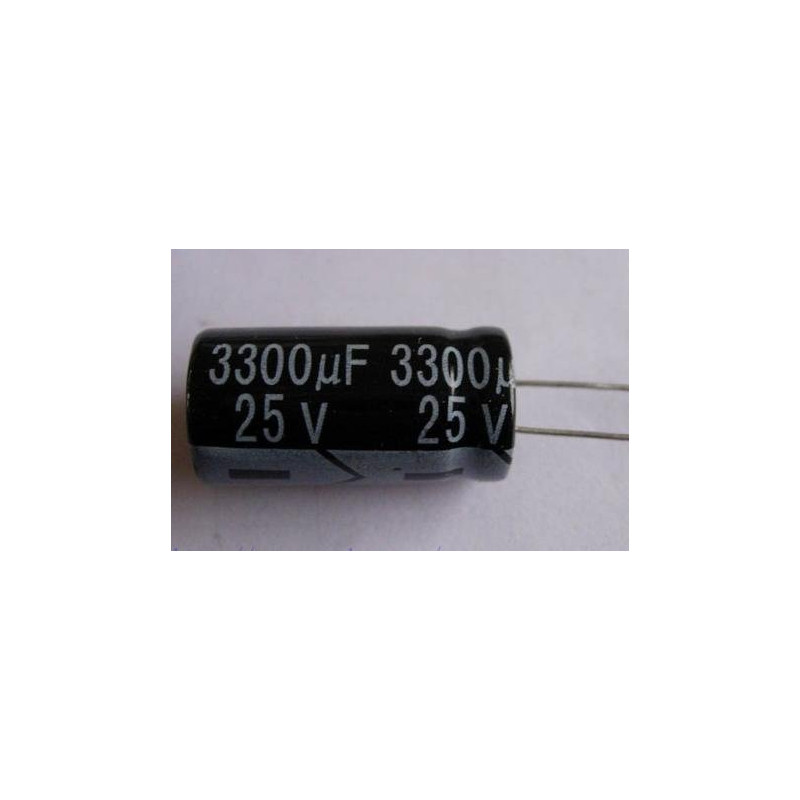CONDENSADOR 3300 / 25V 105º ELECTRO CONDENSADOR 3300 / 25V 105º ELECTRO