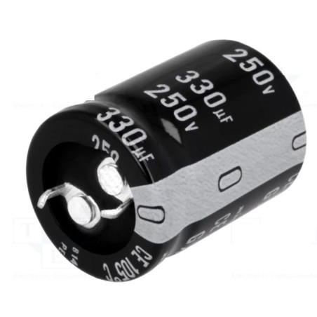 CONDENSADOR 330 UF 250V 105º ELECTROL