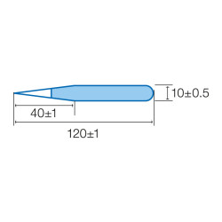 PINZAS DE PRECISION AISLADAS PROSKIT 1PK-101T
