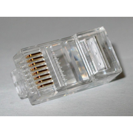 CONECTOR RJ45  CAT 6 UTP  CON GUIA