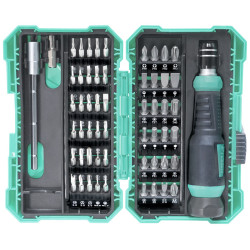 JUEGO DESTORNILLADOR CON 54 PUNTAS PROSKIT SD-9857