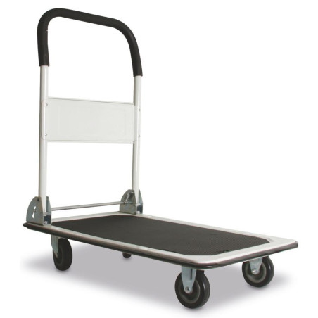 CARRO DE TRANSPORTE PLEGABLE ACERO NEGRO MAX 150KG