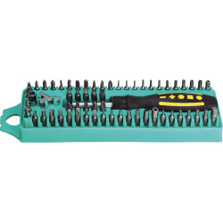 KIT DESTORNILLADOR CON 61 PUNTAS Y MANGO MAGNETICO