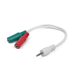 ADAPTADOR JACK 3 5 M  4 POLOS A AURICULAR Y MICRO