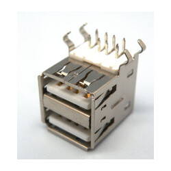 CONECTOR USB  A  HEMBRA DOBLE CHASIS C I 