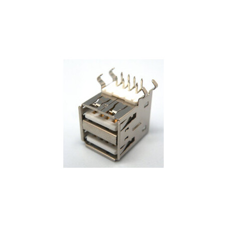 CONECTOR USB  A  HEMBRA DOBLE CHASIS C I 