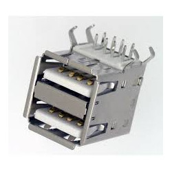 CONECTOR USB  A  HEMBRA DOBLE CHASIS C I 
