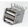 CONECTOR USB  A  HEMBRA DOBLE CHASIS C I 