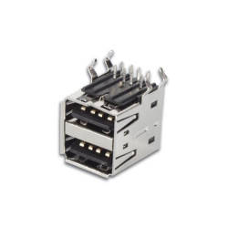CONECTOR USB  A  HEMBRA DOBLE CHASIS C I 