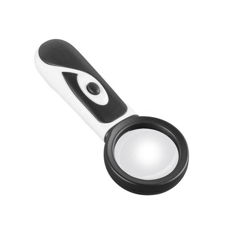LUPA DE MANO DOBLE AUMENTO CON LED