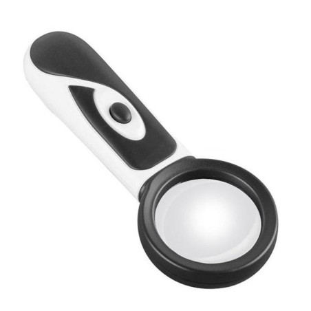 LUPA DE MANO DOBLE AUMENTO CON LED
