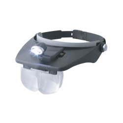 LUPA LED DE CABEZA CON VARIOS AUMENTOS