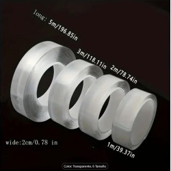 CINTA DOBLE CARA EXTRAFUERTE 20mm X 5M
