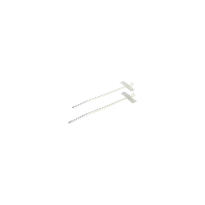 BOLSA 100 BRIDAS BLANCAS C/PORTAETIQUETAS 98x2 5mm