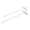 BOLSA 100 BRIDAS BLANCAS C/PORTAETIQUETAS 98x2 5mm