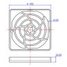 FILTRO PARA VENTILADOR 80X80 PLASTICO