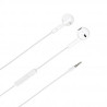 AURICULARES ESTEREO CON CABLE Y MICRO  DCU BLANCOS