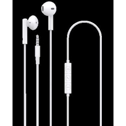 AURICULARES ESTEREO CON CABLE Y MICRO  DCU BLANCOS
