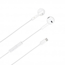 AURICULARES ESTEREO MICROFONO BLANCOS TIPO-C DCU