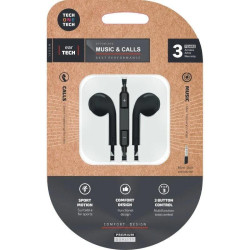 AURICULARES ST  CABLE JACK 3 5mm TEC1002 NEGROS