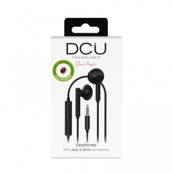 AURICULARES ESTEREO CABLE MICRO DCU NEGROS