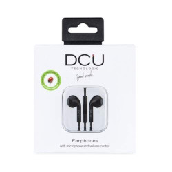 AURICULARES ESTEREO CABLE MICRO DCU NEGROS