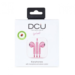 AURICULARES ESTEREO CABLE MICRO DCU ROSA