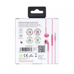 AURICULARES ESTEREO CABLE MICRO DCU ROSA